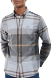 Barbour Dunoon Tailored Fit Plaid Button-down Shirt In Greystone