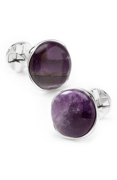 Cufflinks, Inc Amethyst Cuff Links In Purple