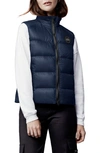 Canada Goose Cypress Water Repellent 750 Fill Power Down Packable Vest In Atlantic Navy