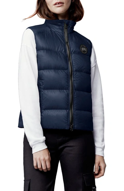 Canada Goose Cypress Water Repellent 750 Fill Power Down Packable Vest In Atlantic Navy