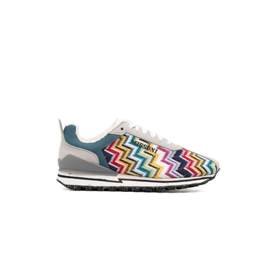 Missoni Daddy's Zigzag Sneakers In Multicolor