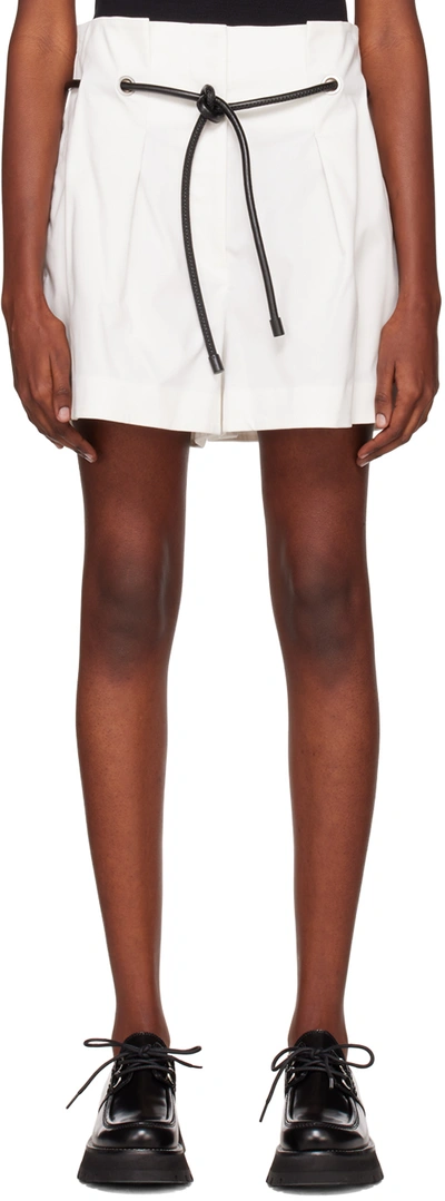 3.1 Phillip Lim Origami Pleated Shorts In Antique White