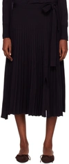 3.1 Phillip Lim Navy Belted Midi Skirt In Midnight Mi401
