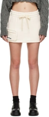 Halfboy Off-white Pocket Miniskirt In Cream (06)