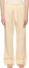 TEKLA BEIGE DRAWSTRING PYJAMA trousers