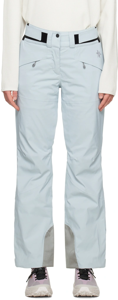 Goldwin Gray Solid Sport Pants In Vapor Gray