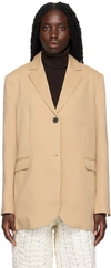 Holzweiler Neutral Freya Single-breasted Blazer In 1002 Sand