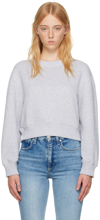 Rag & Bone Vintage Terry Sweatshirt In Heather Grey