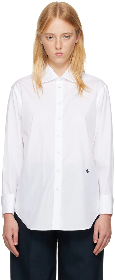 Rag & Bone Diana Cotton-poplin Shirt In White