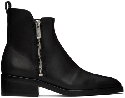 3.1 Phillip Lim / フィリップ リム Alexa Leather Double-zip Ankle Booties In Black