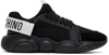 MOSCHINO BLACK STRAP TEDDY SNEAKERS