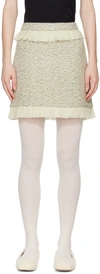 Kimhēkim Off-white Theresa Miniskirt In Gray