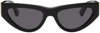 Bottega Veneta Black Cat-eye Sunglasses