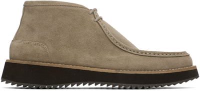 Apc Taupe 'jérémie Haute' Desert Boots In Bae - Taupe