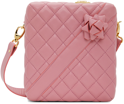 Ernest W. Baker Pink Present Messenger Bag In Pink Quilted