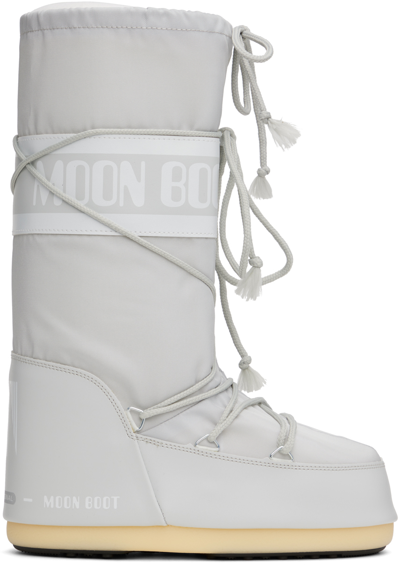 Moon Boot Gray Icon Boots In 086 Glacier Grey