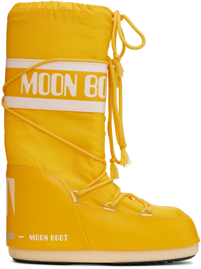 Moon Boot Yellow Icon Boots In 084 Yellow