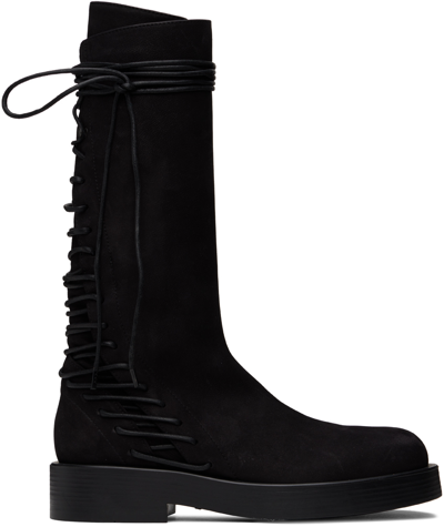 Ann Demeulemeester Black Mick Boots In 099 Black