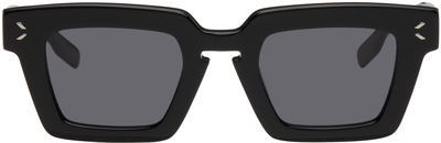 Mcq By Alexander Mcqueen Black Square Sunglasses In 001 Black