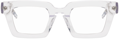 Mcq By Alexander Mcqueen Transparent Square Sunglasses In 005 Crystal