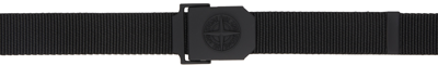Stone Island Black Logo Tape Belt