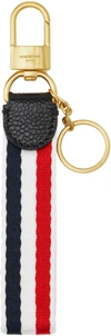 THOM BROWNE MULTIcolour WEBBING LOOP KEYCHAIN