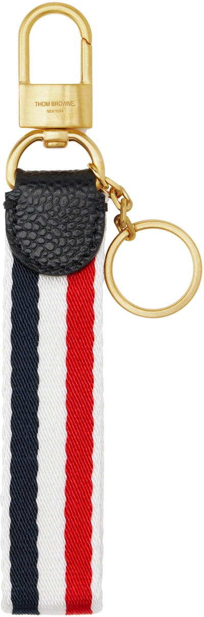 Thom Browne Multicolor Webbing Loop Keychain