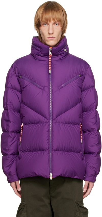 Moncler 'katmai' Short Puffer Jacket In Purple