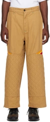 Incotex Red X Facetasm Tan Striped Trousers In 510 Camel
