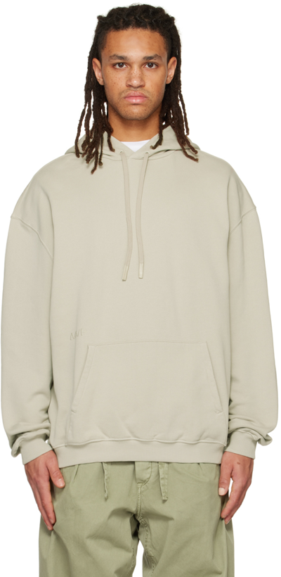 Applied Art Forms Gray Nm2-2 Hoodie In Soft Grey