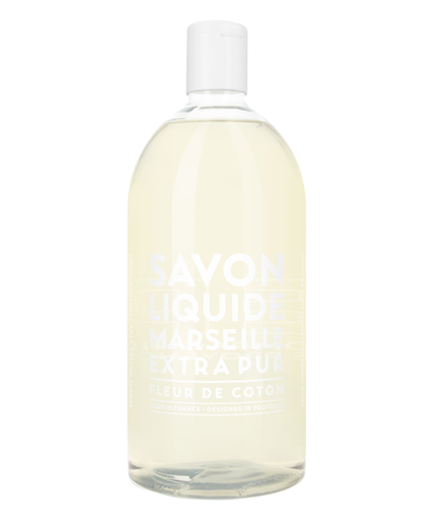 Compagnie De Provence Liquid Soap With Cotton Flower Refill 1l - Extra Pur In White