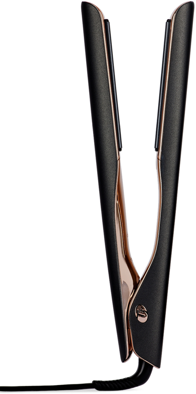 T3 Black & Gold  Smooth Id Flat Iron In Graphite/rose-gold