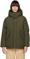 Nanamica Army Green Polyester Down Jacket In Kg Green