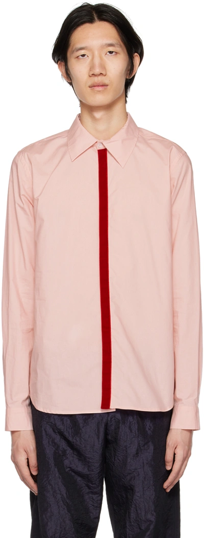 Molly Goddard Pink Daniel Shirt In Pink_red