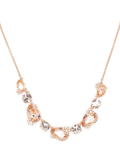 Marchesa Notte Bridesmaids Crystal-embellished Gold-plated Necklace