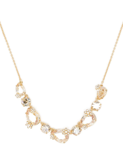 Marchesa Notte Bridesmaids Crystal-embellished Necklace In Gold