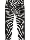Dolce & Gabbana Zebra-print Interlock Leggings In White