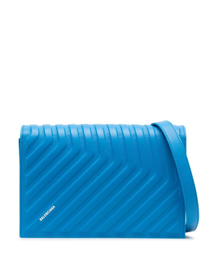 Balenciaga Car Flap Crossbody Bag In Blue | ModeSens