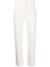 Carhartt Straight-leg Cotton Trousers In White