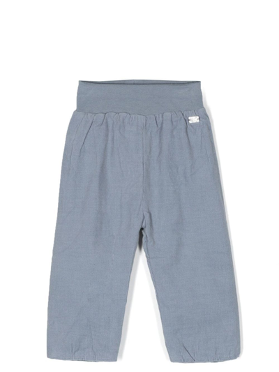 Tartine Et Chocolat Babies' Corduroy Tapered Trousers In Blue