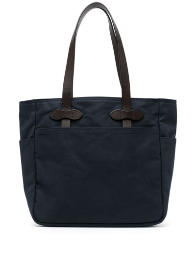 Filson Flat Top-handle Tote Bag In Blue