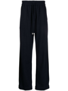 Lanvin Black Patch Lounge Pants In Blue