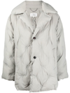 MAISON MARGIELA SINGLE-BREASTED PADDED COAT