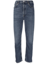 AGOLDE HIGH-WAISTED SLIM-FIT JEANS