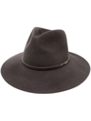 Barbour Braid-detail Fedora Hat In Brown