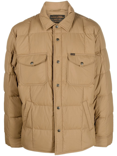 Filson Collared Puffer Jacket In Brown | ModeSens