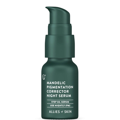 Allies Of Skin Mandelic Pigmentation Corrector Night Serum Travel Size (worth $28.00) In Green