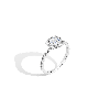 Aurate New York Pavé Cushion Cut Halo Diamond Ring (natural Diamond) In White
