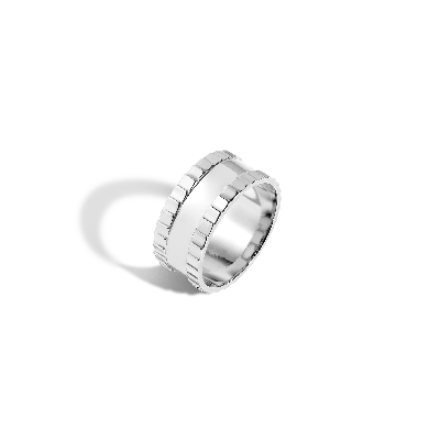 Aurate New York Infinity Cigar Band In White