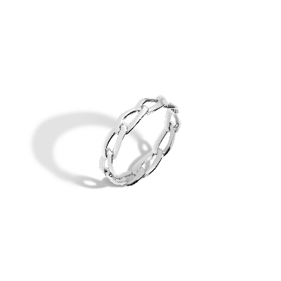 Aurate New York Open Link Ring In White